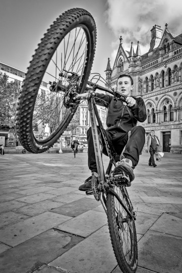Well balanced biker