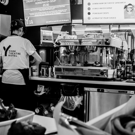 Busy barista, Bryan Stanton