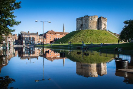 Clifford's Tower Reflection, Destruction, Roger Poyser