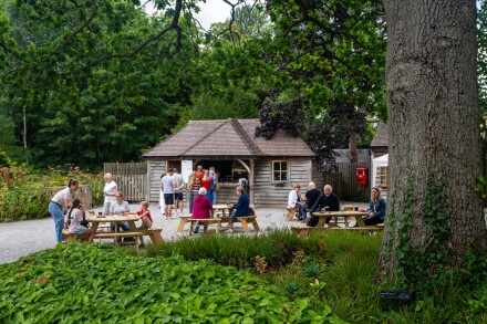 Buildings at Harlow Carr, the teahouse, Kath Turner