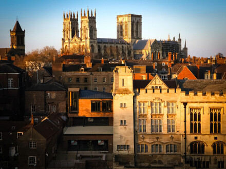 Minster and Guildhall in evening light, Richard Masters
