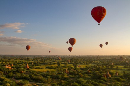 Balloons over Bagan, Myanmar, Graham White