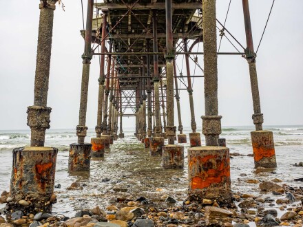 Battered by the sea, Kath Turner