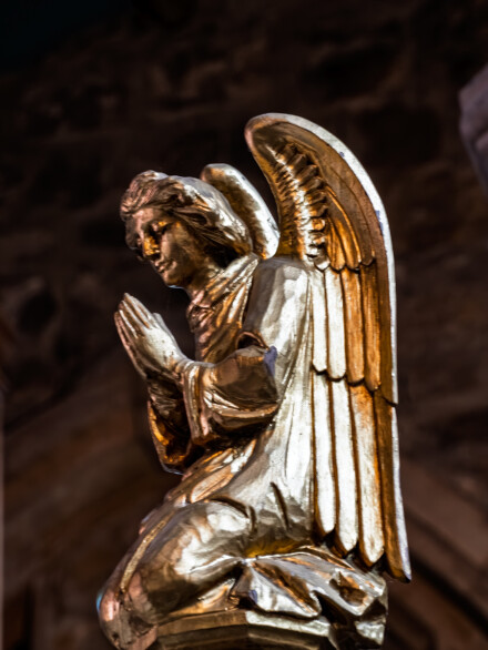 Statue angel Gabriel, Alex Davidson