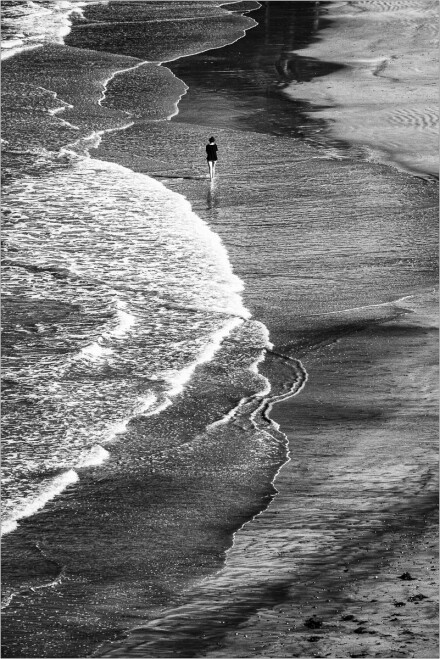 Solitude on the beach, Roger Poyser
