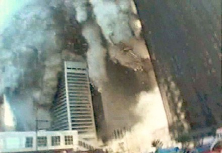 South Tower collapsing on Paul Berriff