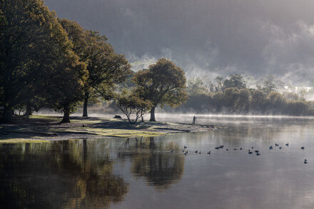 Photographer at Derwent Water, Roger Poyser