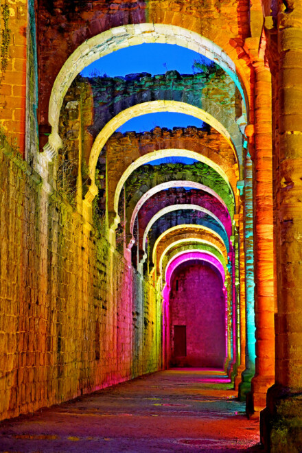 Glorious arches at Fountains, David Whitham