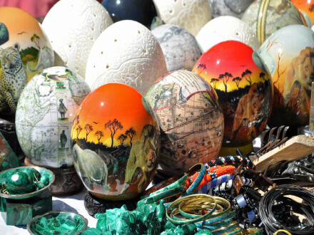 Ostrich eggs, Malcolm Beetham