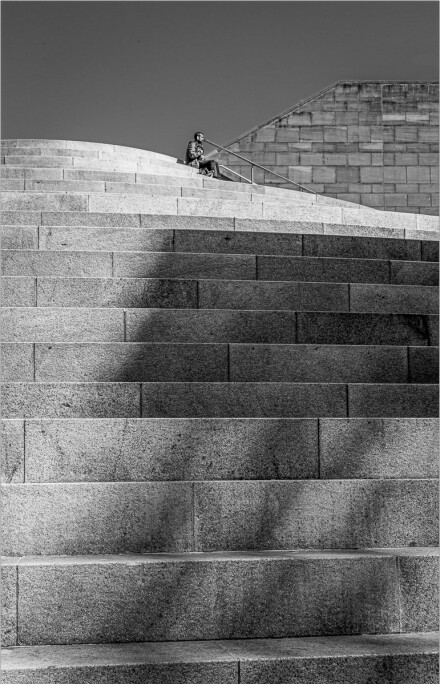 Top of the steps, Roger Poyser