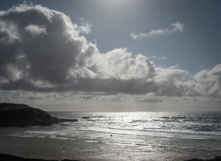 Lone surfer, Chris Sharples