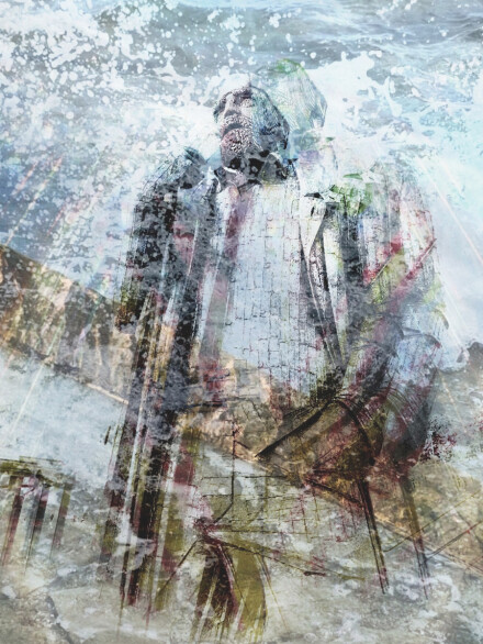 Stormy seas in Filey, Sue Hoggett