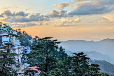 Sunset over the Himalayas, Emily Hoggett