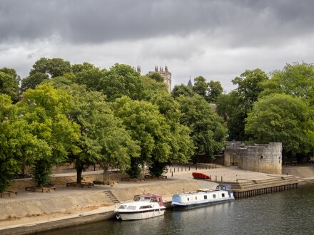 Glimpse of York Minster from footbridges 1, Richard Masters