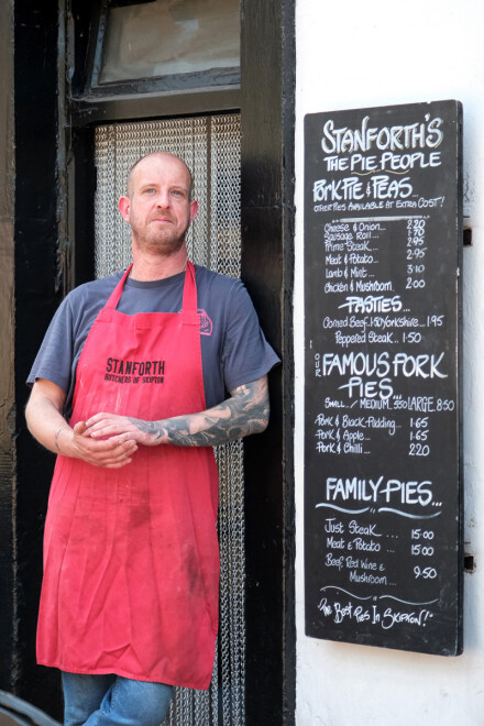 The pie man, Sue Hoggett