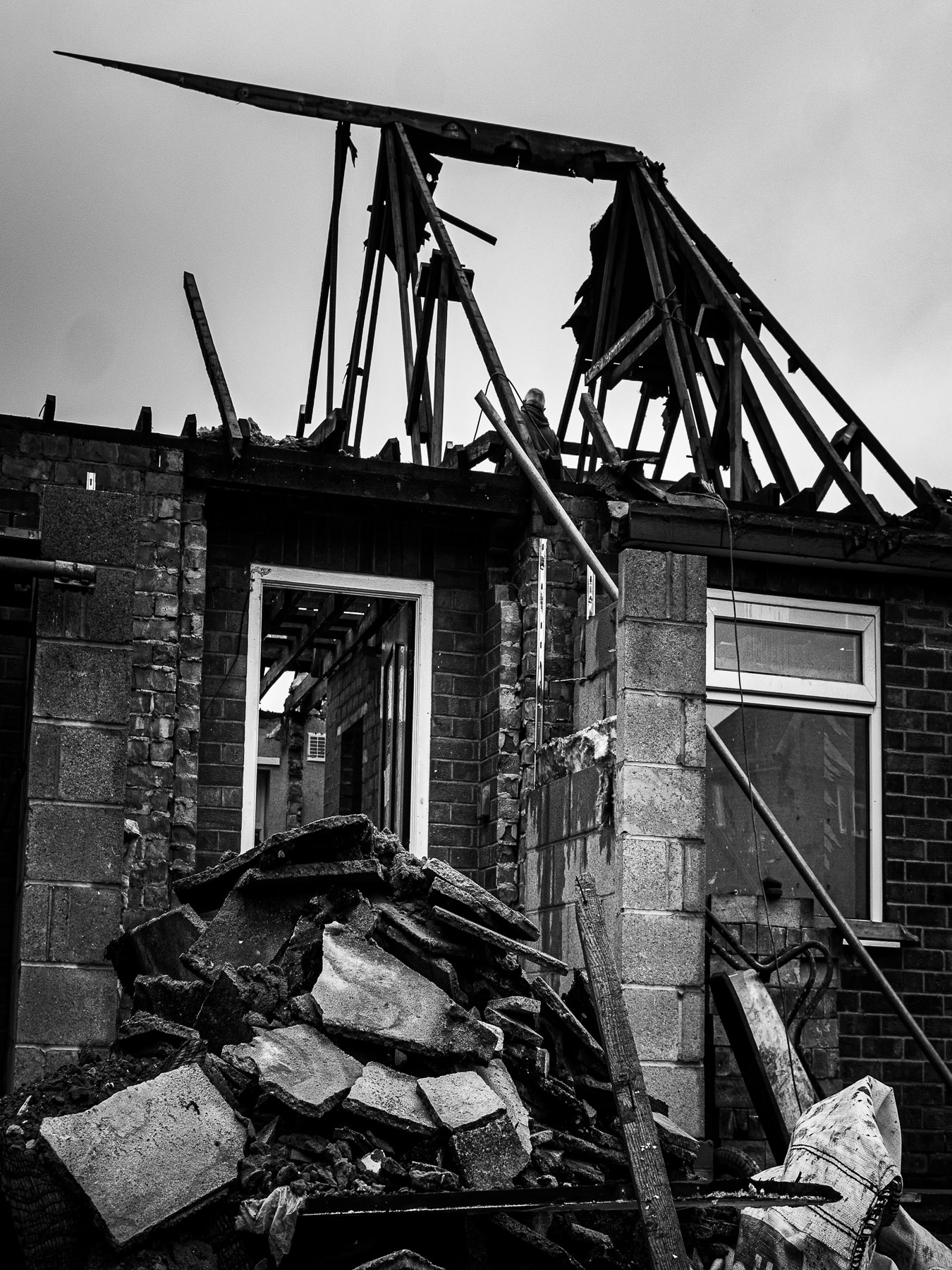 Original House Destroyed, Destruction, Bryan Stanton
